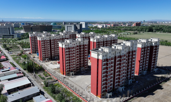 油画塔城·看建设 | 塔城地区608套公租房进入收尾阶段
